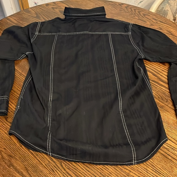 Machine custom Co. Mens black button down. Size M. - Picture 2 of 9